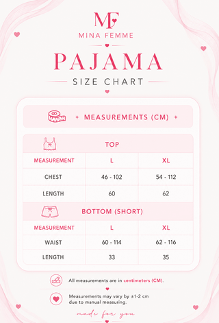 Feminine Satin Pajama Set with Butterfly Print - W651 - Mina Femme