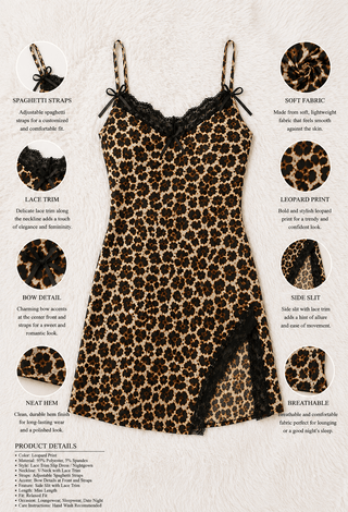 Feminine Tiger Butter Fabric Lingerie with Lace - Joly 2318 - Mina Femme