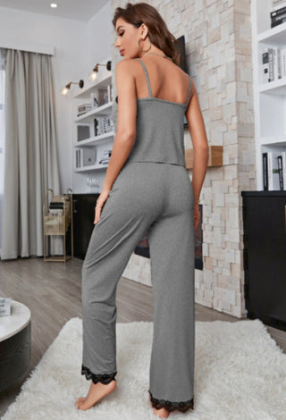 Femme 3011 Cotton Soft Long Pajama Set Sleeveless - Mina Femme
