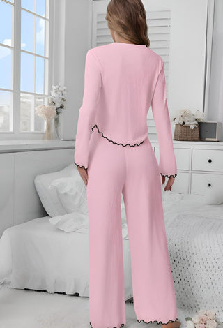 Femme 3052 Cotton Long Pajama Set - Mina Femme