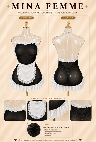 French Maid Butter Romper - JOLY 2390 - Mina Femme