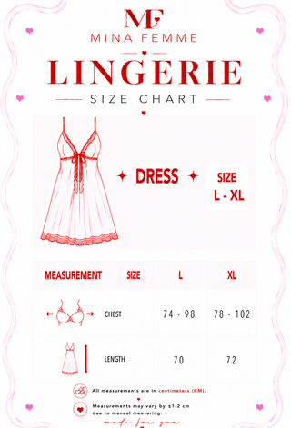 Ivory Romance Satin Babydoll Nightdress - W661 - Mina Femme