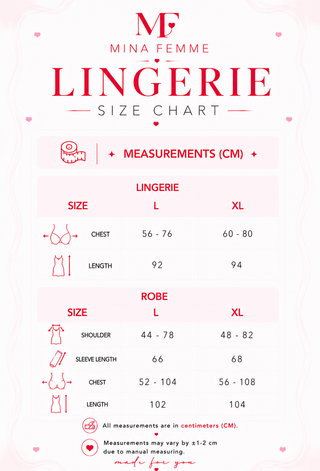 Luxury Red Satin Lingerie with Lace Robe - W682 | Mina Femme - Mina Femme