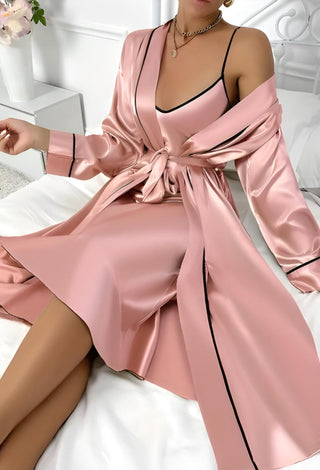 Luxury Satin Lingerie Set - W539 - Mina Femme