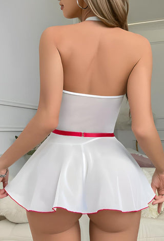 Maid Costume Set , consisting of a bra and a short skirt design - R363 | Mina Femme - Mina Femme