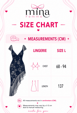 Midnight Elegance Lace Dress - R513 - Mina Femme