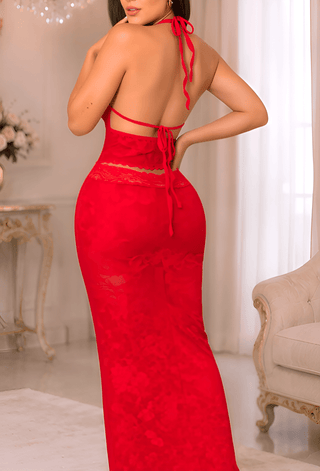 Midnight Lace Two-Piece Maxi Set - R458 - Mina Femme