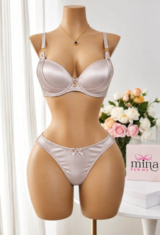 Midnight Luxe Push-Up Bra & Panty Set - Fsn 38018 - Mina Femme