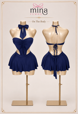 Midnight Muse Navy Butter Lingerie Set - JOLY 2342 - Mina Femme