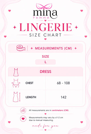 Midnight Sparkle Sheer Tulle Lingerie Dress - EVE 7064 - Mina Femme