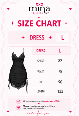 Sexy Ruched Black Butter Fabric Lace Dress - Joly 2191