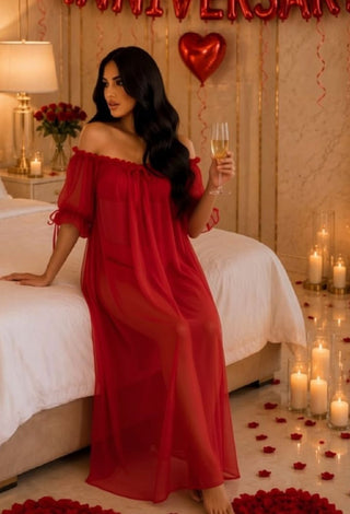 Moonlight Whisper Maxi Nightgown - R Kash - Mina Femme