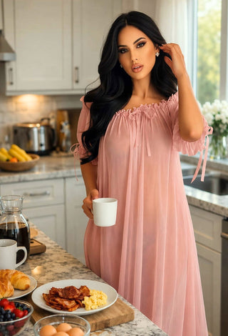 Moonlight Whisper Maxi Nightgown - R Kash - Mina Femme