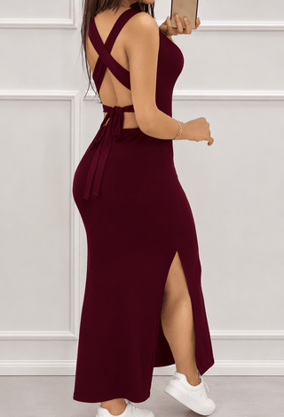 Nile Elegance Egyptian Cotton Maxi Dress - Femme 4045 - Mina Femme