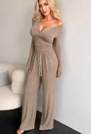 Oat Bliss Premium Egyptian Cotton Lounge Set - Femme 4096 - Mina Femme