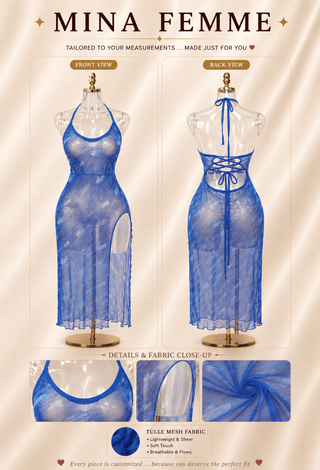 Ocean Breeze Mesh Beach Dress - EVE 7059 - Mina Femme