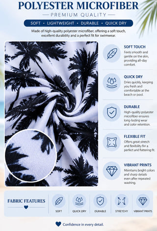 Palm Paradise Two-Piece Bikini Set - Z21 - Mina Femme