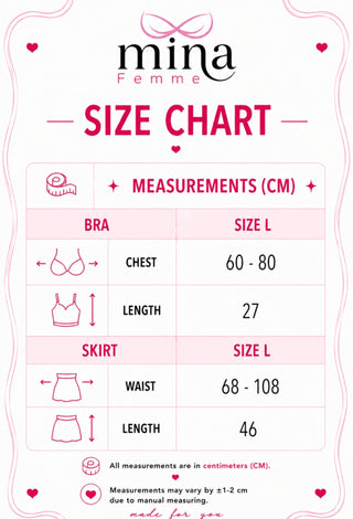 Pink Academy School Girl Push-Up Costume Lingerie Set - JOLY 2392 - Mina Femme
