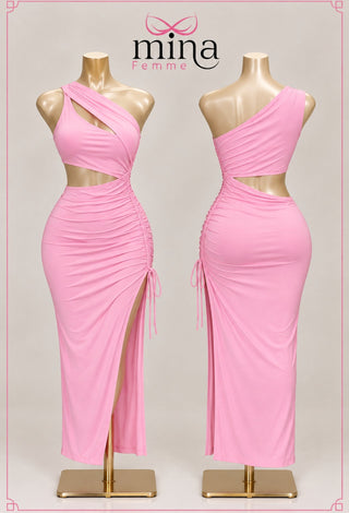 Pink Riviera Butter Maxi Dress - Joly 2173 - Mina Femme