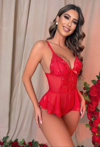 R339 Elegant lace jumpsuit - Mina Femme