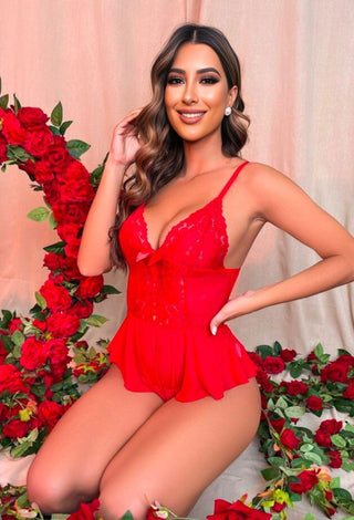 R339 Elegant lace jumpsuit - Mina Femme