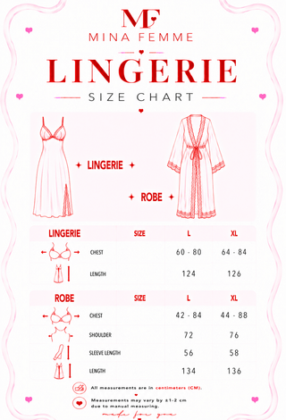 Red Satin & Black Lace Lingerie Set - W586 | Mina Femme - Mina Femme