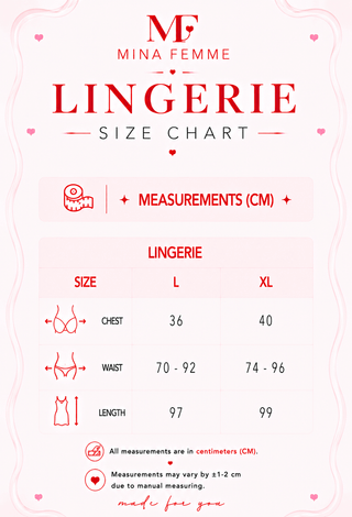 Red Satin Butterfly Lingerie - W718 | Mina Femme - Mina Femme