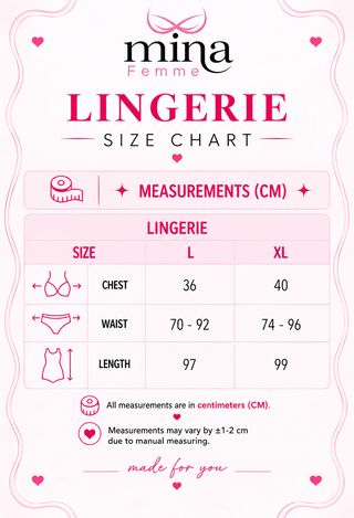 Red Satin Butterfly Lingerie - W718 | Mina Femme - Mina Femme