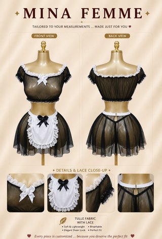 Midnight Charm Maid Set - R398