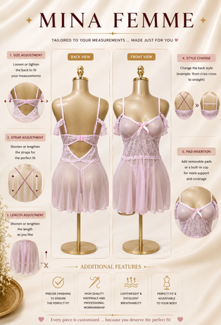 Soft Sheer Elegant Tulle Lingerie - R330