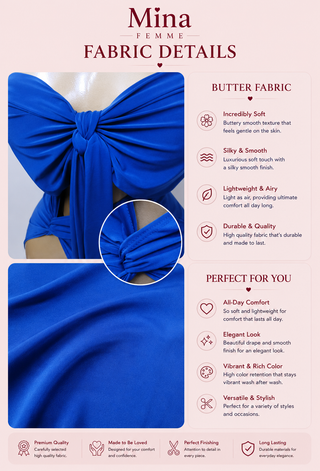 Royal Sapphire Cut-Out Maxi Dress - Joly 2177