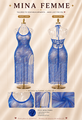 Ocean Breeze Mesh Beach Dress - EVE 7059