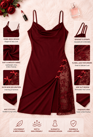 Romantic Sexy Red Butter Fabric Lingerie - JOLY 2369 - Mina Femme