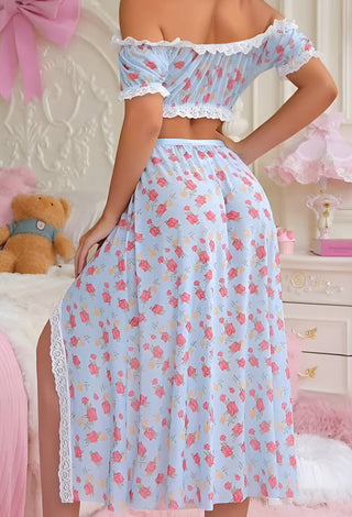 Rosalie Bloom Floral Lounge Set - EVE 7079 - Mina Femme
