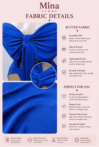 Royal Sapphire Cut-Out Maxi Dress - Joly 2177 - Mina Femme