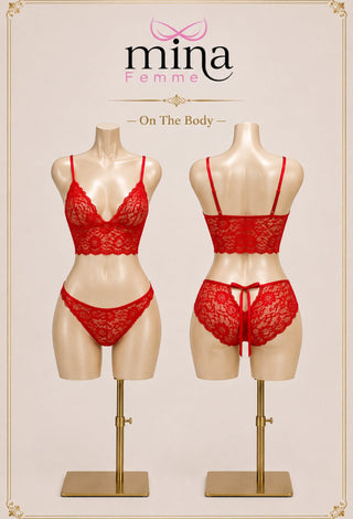 Ruby Romance Lace Set - R274 - Mina Femme
