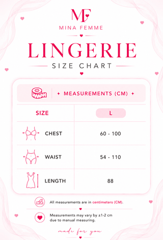 Satin Babydoll Lingerie for Women - W076 - Mina Femme