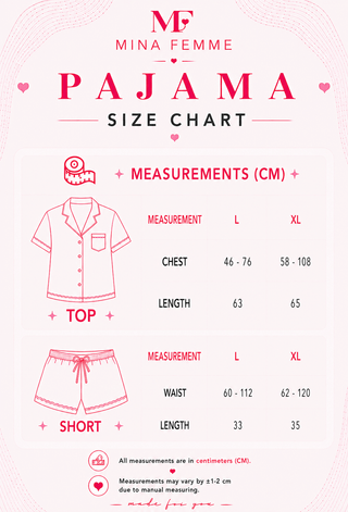 Satin short Pajama Set - W637 - Mina Femme