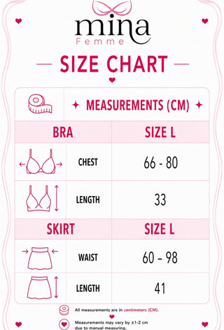 Schoolgirl Push-Up Lingerie Set with Lace – Butter Fabric - JOLY 2391 - Mina Femme