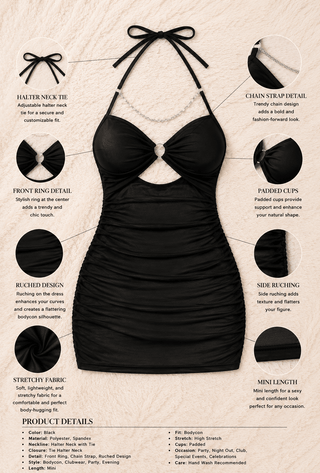 Seductive Black Sheer Mesh Lingerie Dress - R523 - Mina Femme