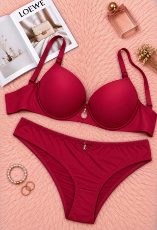 Silken Charm Padded Bra & Panty Set - Fsn 1662 - Mina Femme