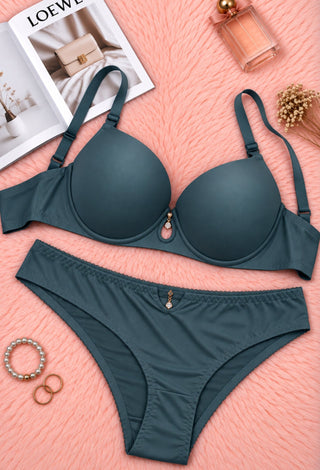 Silken Charm Padded Bra & Panty Set - Fsn 1662 - Mina Femme
