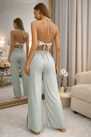 Soft Elegant Egyptian Cotton Long Pajama Set - Femme 2887 - Mina Femme