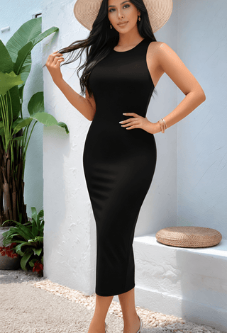 Summer Soft Butter Bodycon Maxi Dress - Joly 2171 | Mina Femme - Mina Femme