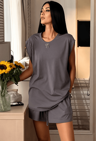 Sunday Soft Egyptian Cotton Pajama Set - Femme 4093 - Mina Femme