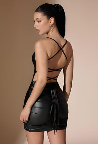 Tatee T10 leather Dress for women - Mina Femme