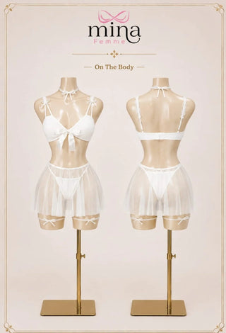 Tulle Kiss Women’s Tulle & Buttery-Soft Lingerie Set - R408 - Mina Femme
