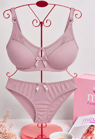Velvet Bloom Elegant Bra & Panty Set - Fsn 61420 - Mina Femme