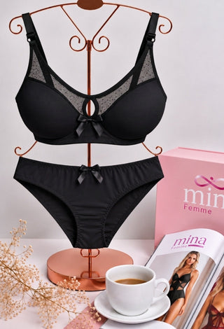 Velvet Bloom Elegant Bra & Panty Set - Fsn 61420 - Mina Femme