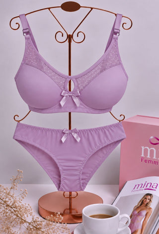 Velvet Bloom Elegant Bra & Panty Set - Fsn 61420 - Mina Femme